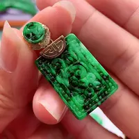 翡翠银S925镶嵌颈饰翡翠