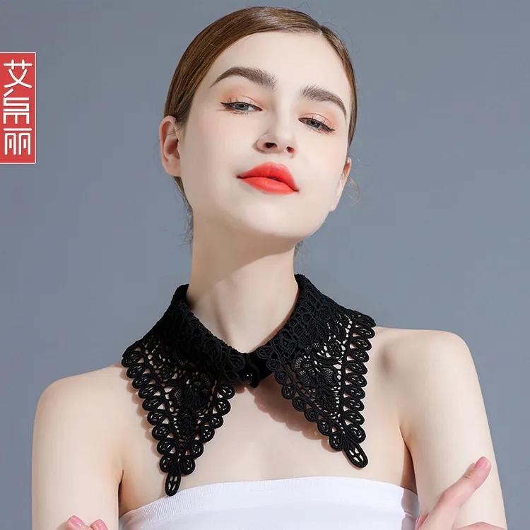 假领子女士设计感多功能装饰内搭衬衣领春秋搭配毛衣方领假衣领子