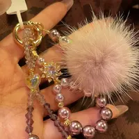 6577梅子色挂件原创手机链