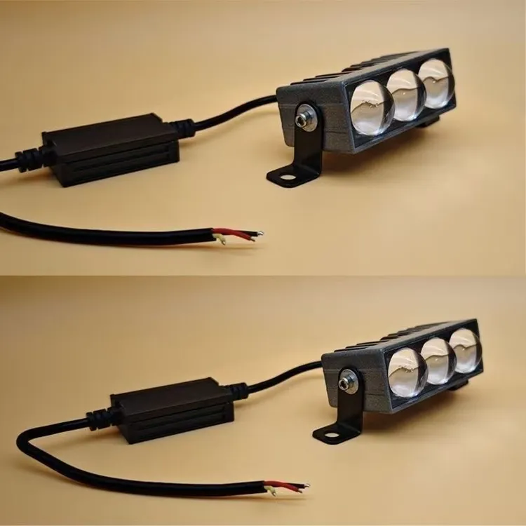 夜间聚光灯泡12V通用LED4W-30W高性能双倍聚光激光射灯电动三轮车