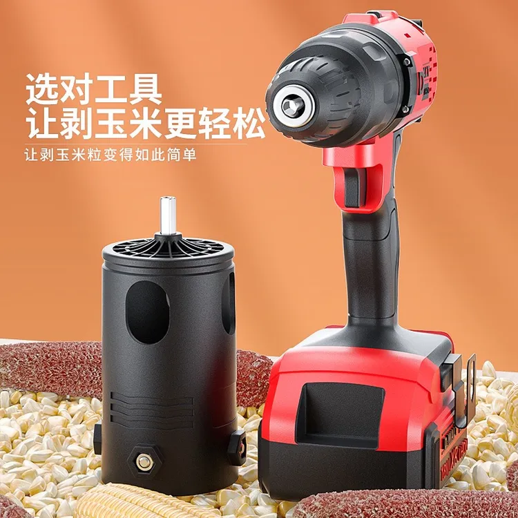 电动玉米脱粒机 家用小型机器打谷机剥玉米剥离器包谷套筒接杆