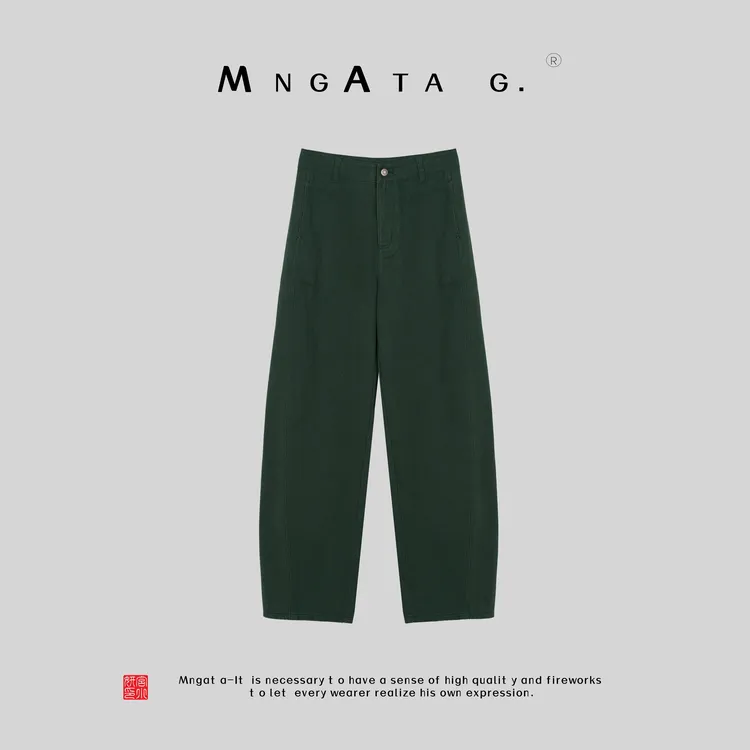 MNGATA G.宫小妍【欢喜牛仔裤】新中式中国风百搭秋冬裤子5090156