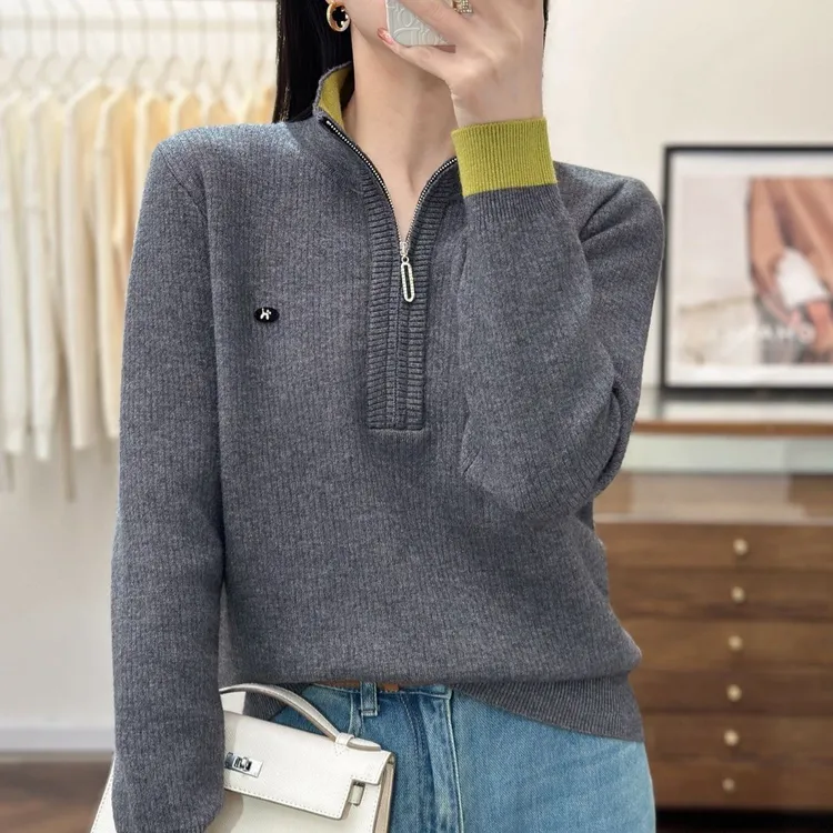 【佩佩家】半拉链时尚减龄（加绒）保暖