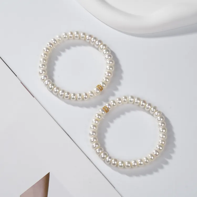 【云上叙】淡水珍珠手链-多样性发一件-约7.5mm V09324-M（甄选）