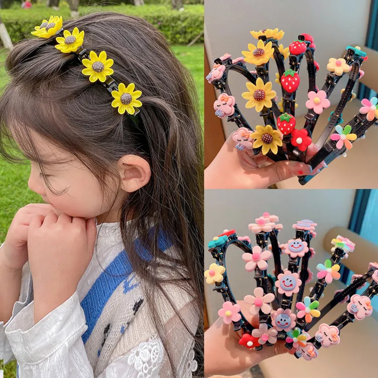 卡通编发发箍可爱编发神器不伤头发小女孩碎发夹网红