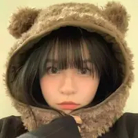 双面小熊拉法帽 韩国正品 （no 退换）