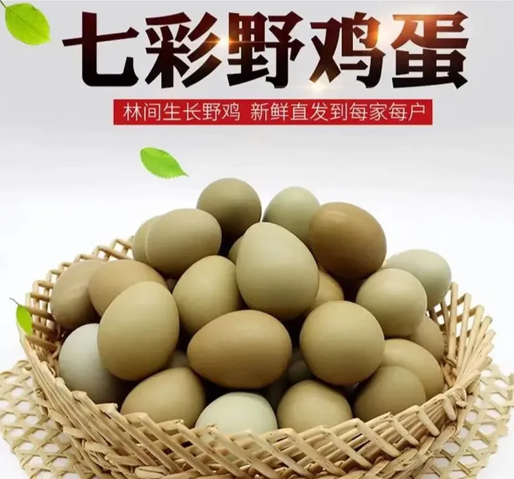七彩山鸡蛋新鲜正宗户外散养30/60枚野鸡蛋农场直发宝宝辅食