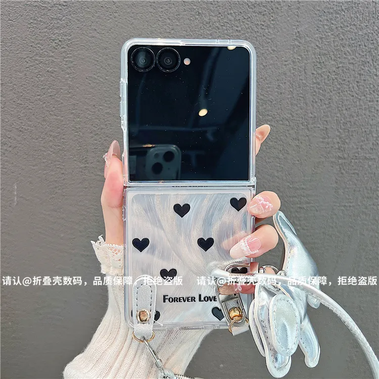 （三星zflip7系列)折叠羽纱适用三星zflip7手机保护壳防摔个性潮流