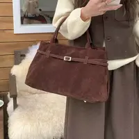 小橙子 秋冬麂皮托特包