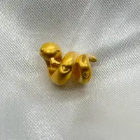 足金饰品/卷卷蛇通孔/0.63/A121086-0.63/h