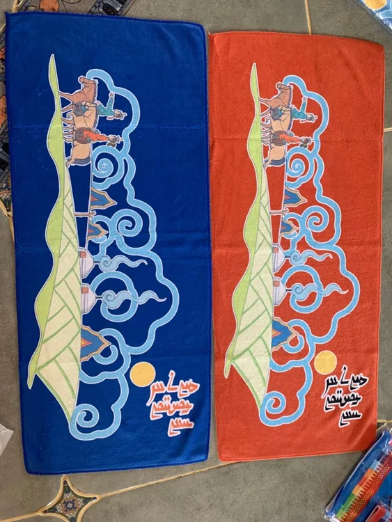 民族风格民族图案回礼毛巾拍样品链接