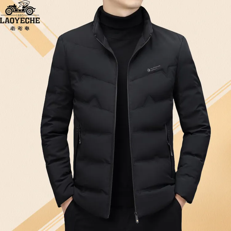 老爷车冬季新款中青年男士立领棉服商务休闲加厚棉衣保暖短款外套