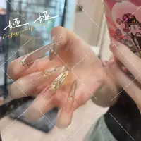 【长岛冰茶】轻奢满钻爆闪高级感纯欲猫眼美甲纯手工穿戴甲