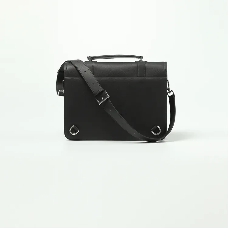 AP洛哥43106BS【不列颠公学】学院风复古百搭黑色剑桥包单肩包