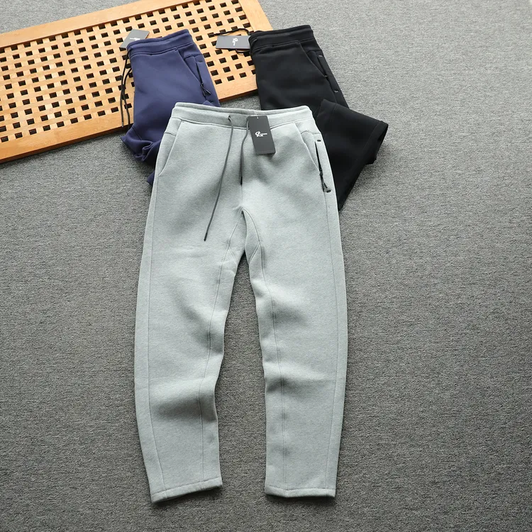 美单 加绒加厚户外男士针织休闲裤运动裤 立体剪裁版型