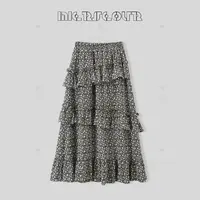 【碎花手账】复古碎花蛋糕裙喇叭裙半身裙5599980 