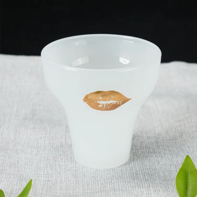 “吻”郁金香琉璃艺术水杯