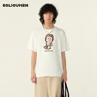 Holdoumen25夏季日常系列说唱主题印花T恤
