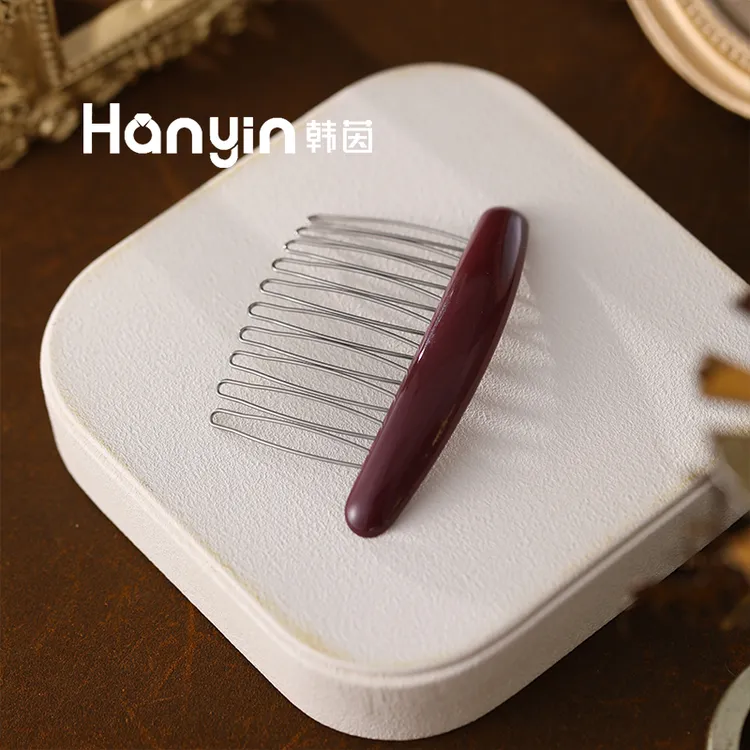 8.5cm高定韩版百搭优雅发簪小众设计感发饰倒插梳