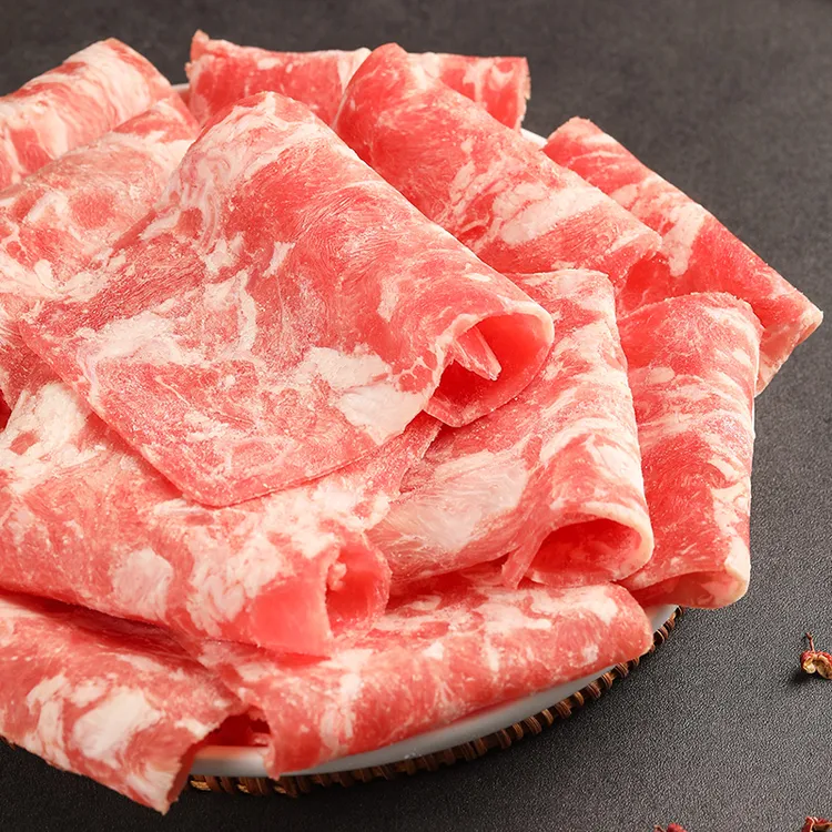 原切肥牛片　肥牛卷牛肉片火锅烧烤套餐冷冻150g*10