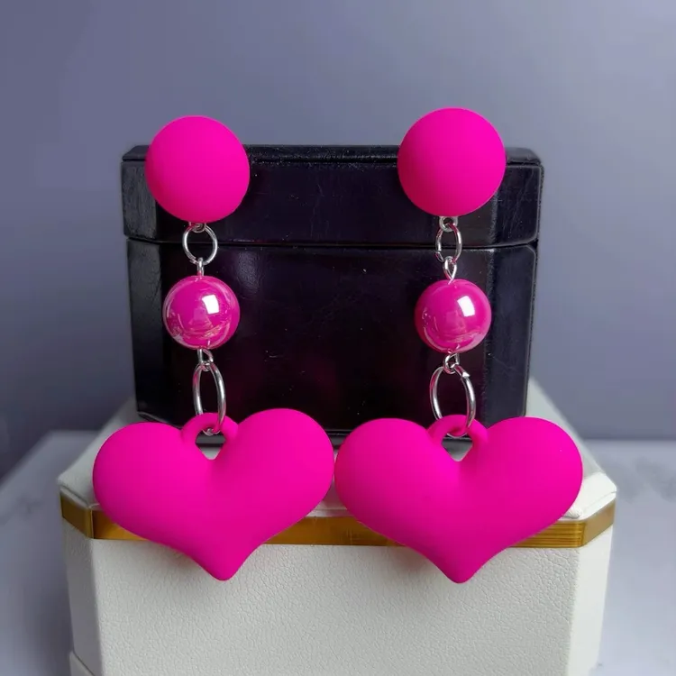 合金仿珍珠耳饰 原创设计绿色女甜美日韩欧美首饰时尚个性长