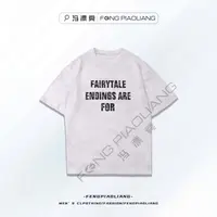 白【反转星河】25810夏季流行舒适简约百搭休闲美式字母情侣款短袖