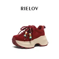 RIELOV●媛媛●增高8cm时尚潮流百搭女士休闲鞋780-1