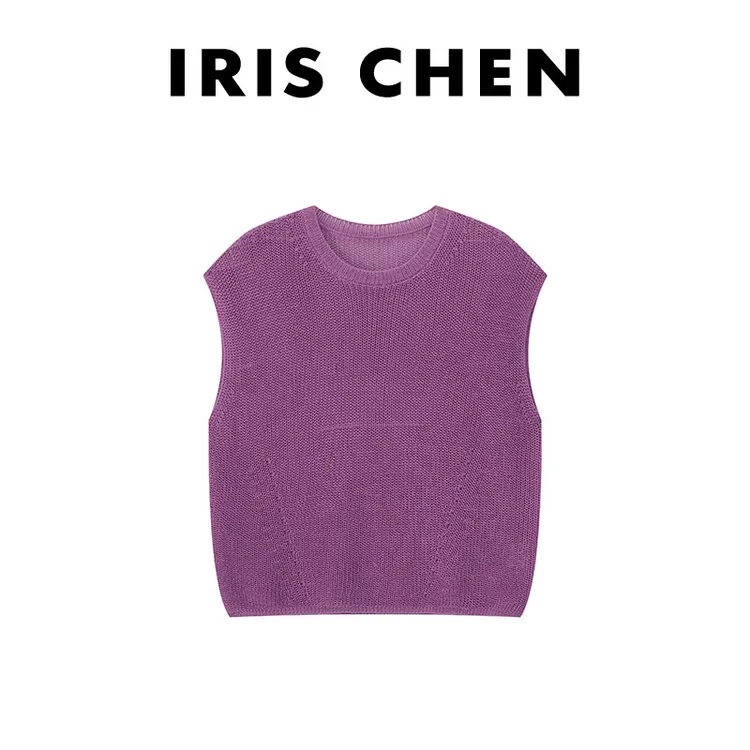 IRIS CHEN 波尔多 2025夏款上新莱赛尔天丝透气清凉背心25BX448