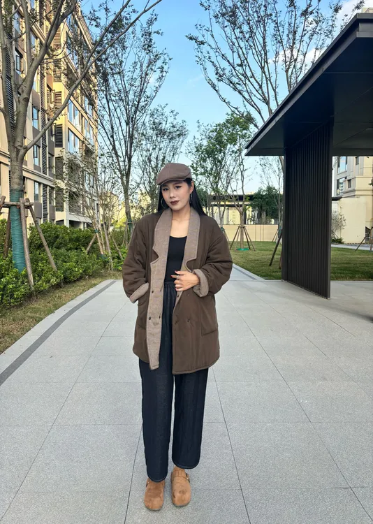 小颖冬季棉花衣同款外穿家居服
