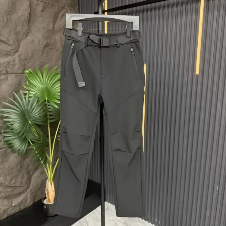 男女直筒裤户外百搭裤子加厚加绒男裤防水防风休闲裤爆款6655