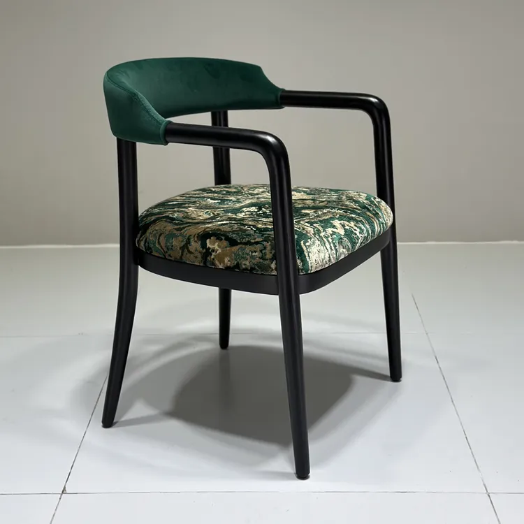 高密度原生海绵椅子餐椅创意复古餐椅中古风高档餐椅