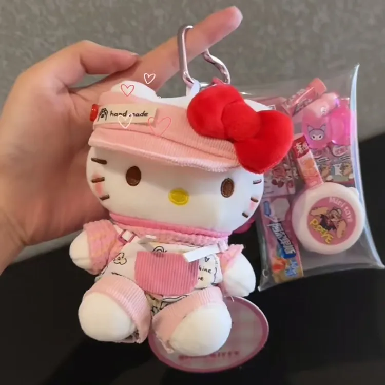 百搭HelloKitty饰品包包挂件卡通可爱凯蒂猫毛绒玩偶钥匙扣礼物
