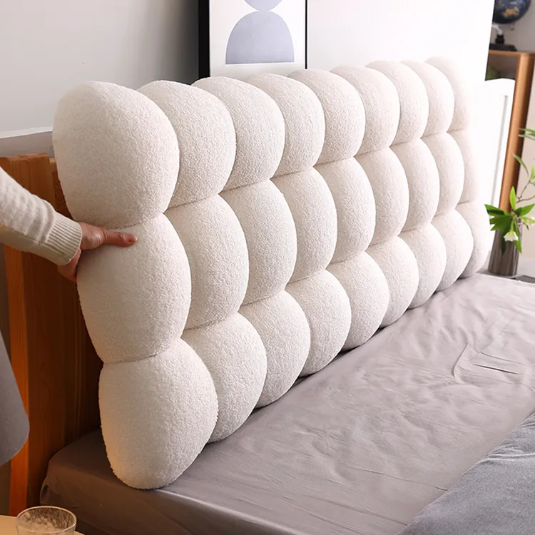 小雪球床头软包靠背床上靠背垫套罩榻榻米靠枕网红爆款大靠垫新款