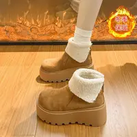 2025年秋冬新款厚底增高加绒保暖雪地靴7703