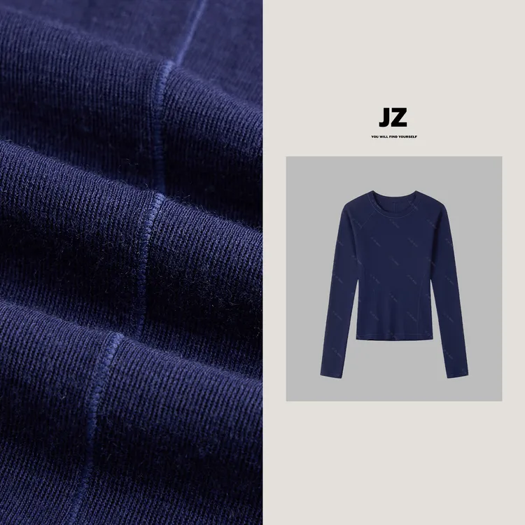 金子/JZ SO MUCH【结构T】结构感100%超细美丽诺羊毛打底上衣2001
