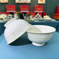 景德镇餐具【微瑕尾货】时尚小资高脚面碗