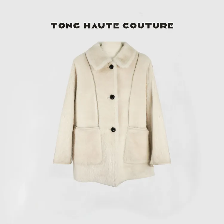 【潮汐】羊皮毛一体新款时尚轻奢气质款皮草外套 YW438