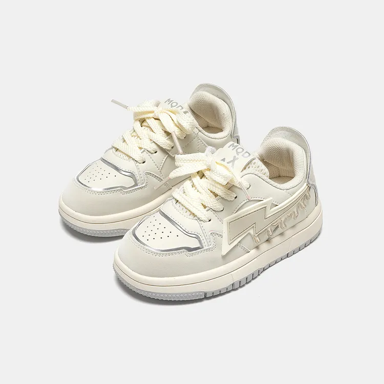 【耀选专属】MQD/马骑顿休闲风低帮女童上学专用板鞋百搭男童小白鞋软底122