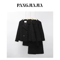 【胖佳佳】秀场直击 翻领风衣外套秋季新款显瘦百搭女H625T14110