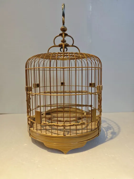 48枝虾笼老竹留青滴水脚虎口门泥鳅背22高21