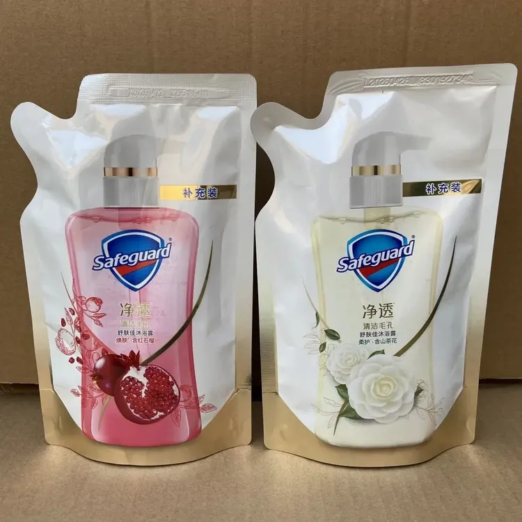 舒肤佳沐浴露袋装200克红石榴山茶花净透焕肤清洁持久留香补充装