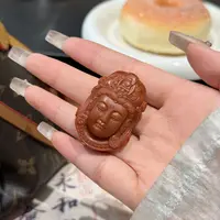 【凰一品】原矿柿子红（凝脂料）南红观音吊坠