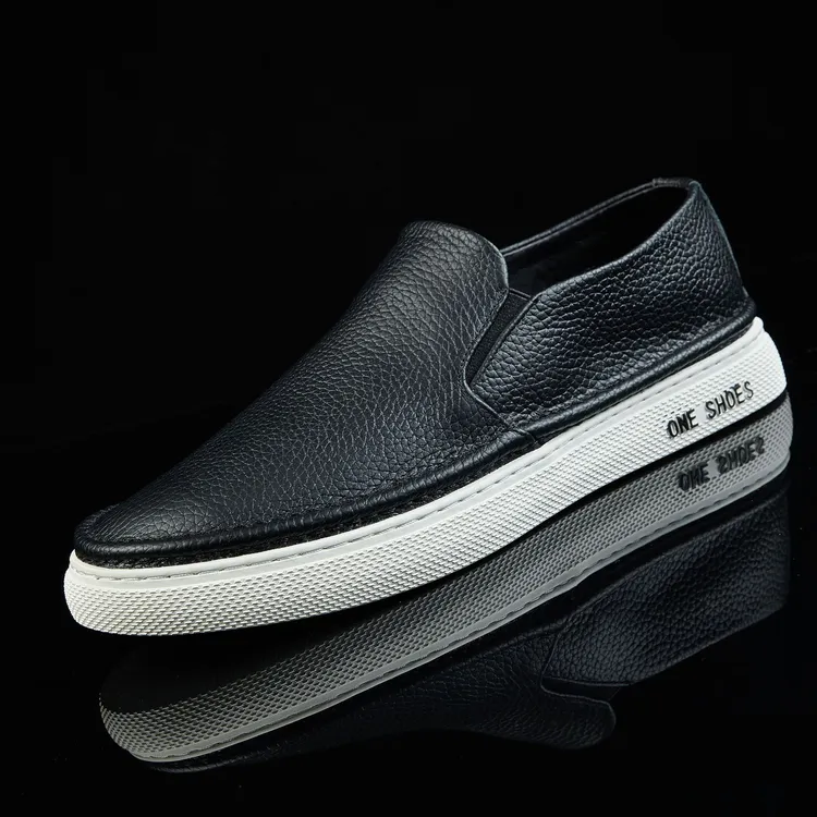 2023春夏新款男士乐福鞋男头层牛皮驾车鞋软底软面一脚蹬懒人鞋