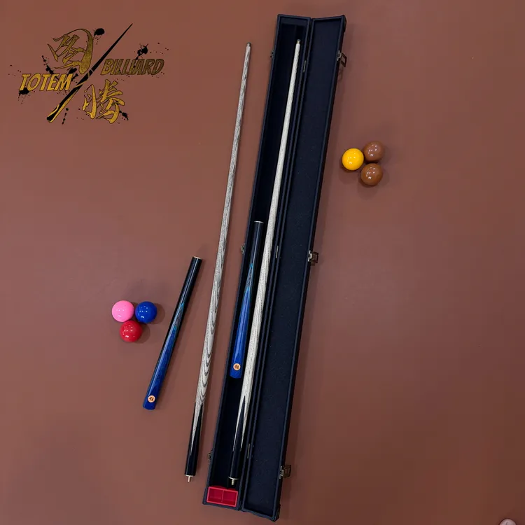 蓝枪白蜡木3/4分体桌球杆小头杆波茨中式黑8花式9球斯诺克台球杆