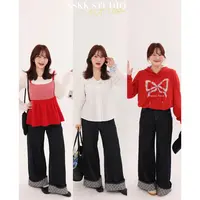 KMZY/KMZY山_山【版型王者】微胖韩系复古百搭卷边设计波点牛仔裤女