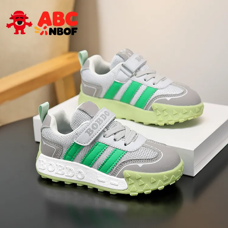ABC NBOF男童鞋秋冬新款网面透气轻便男中大童男孩休闲儿童运动鞋