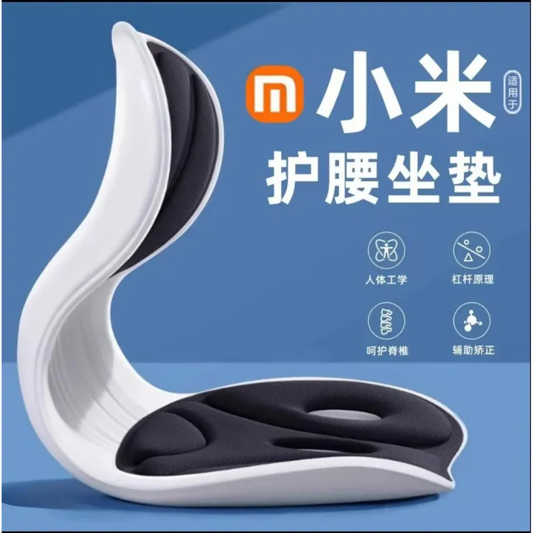 护腰坐垫人体工学坐姿椅座椅脊椎腰托靠垫一体办公室久坐不累神器