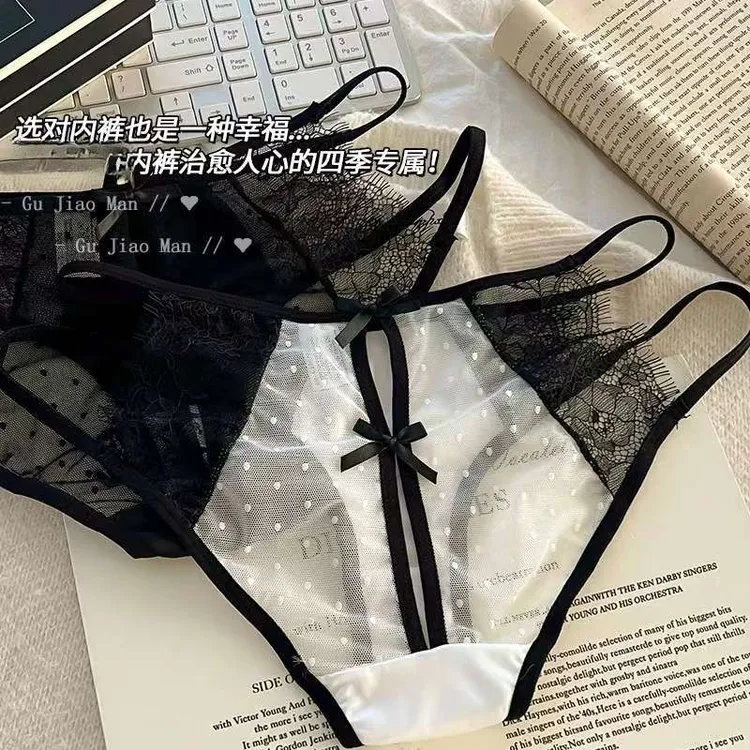 魅惑之夜~女生法式低腰镂空女士纯欲性感蕾丝2025新款内裤女时尚