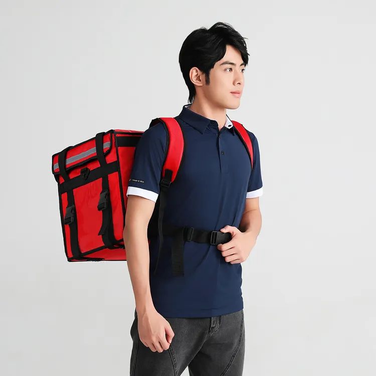 ZHS/赵宏生保温外卖箱子防水骑手装备外卖包跑腿专用双肩背送餐箱