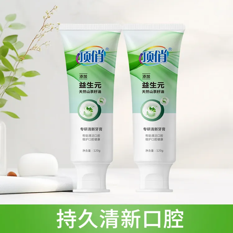 顶俏益生元专研清新牙膏去口臭平衡口腔菌群亮白青少年持久